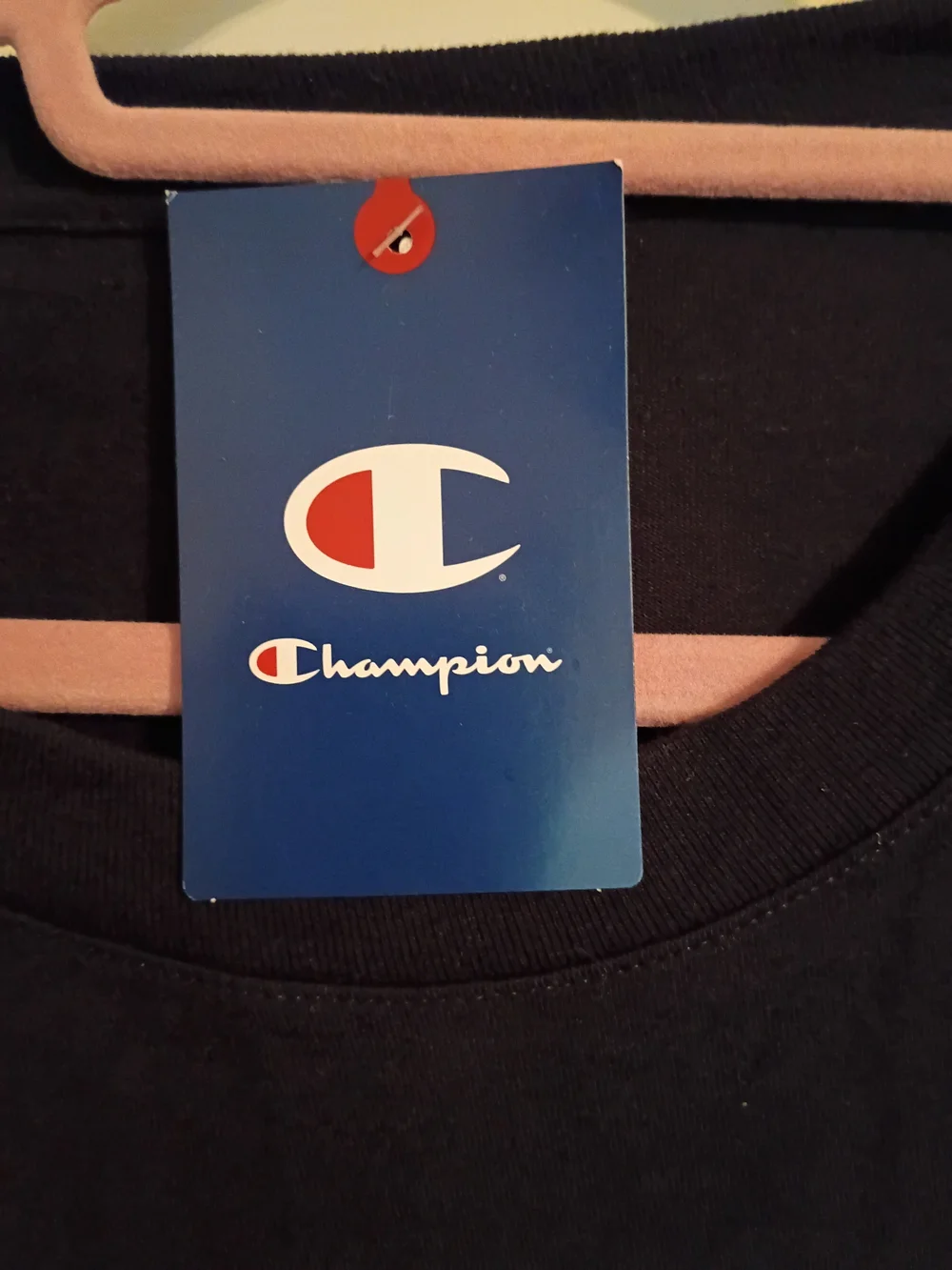 NWT Champion Men's Black Logo T-Shirt Size 3XB - Picture 6 of 7